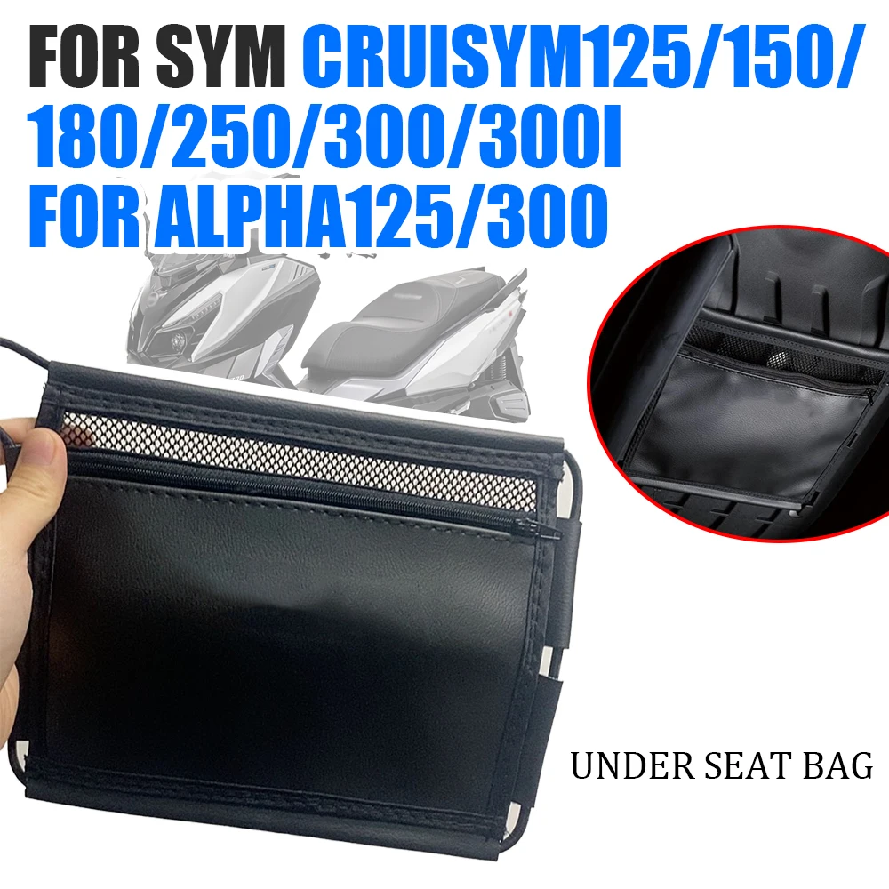 Under Seat Storage Bag For SYM CRUISYM 300 300I 125 150 180 250 CRUISYM300 ALPHA Motorcycle Accessories Leather Tool Pouch Bag