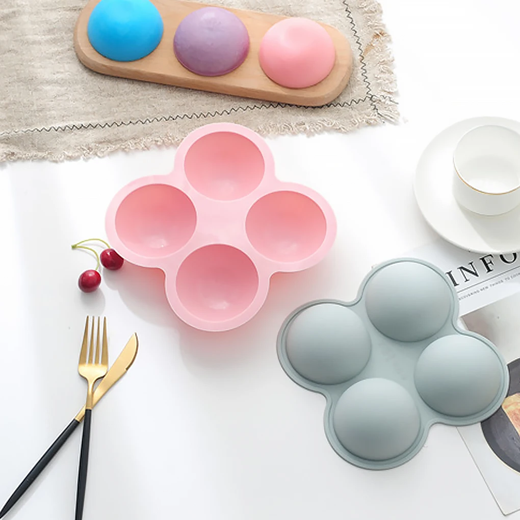 

2 шт. силиконовые антипригарные формы для торта 4-полость вокруг форма для шоколада и желе конфеты печенья выпечки сковородки домашний кухон...