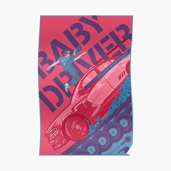 

Плакат с изображением альтернативного фильма малыша водителя, художественное украшение, забавная живопись, Современная комната, печать, винтажная роспись, Декор для дома, картина без рамки