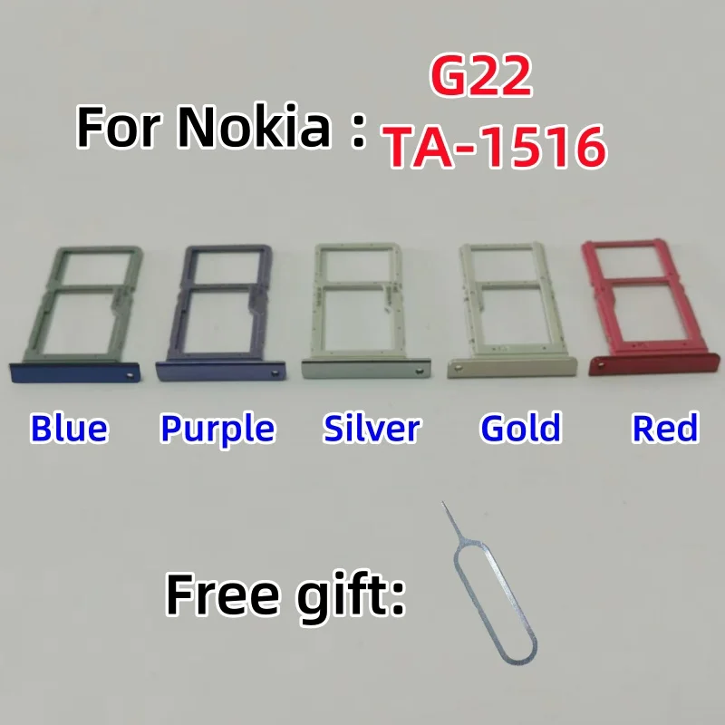 Лоток для SIM-карты карт Micro SD Nokia G22 TA-1516 Гнездо слот ящика держатель чип адаптер