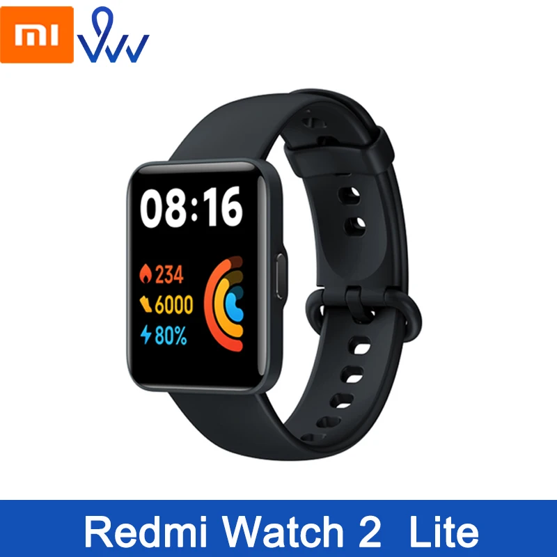 

Xiaomi Redmi Watch 2 Lite Smartwatch 1.55'' HD Screen Watch Bluetooth 5.0 Oxygen Heart Rate GPS 5ATM 10 Days Battery Life