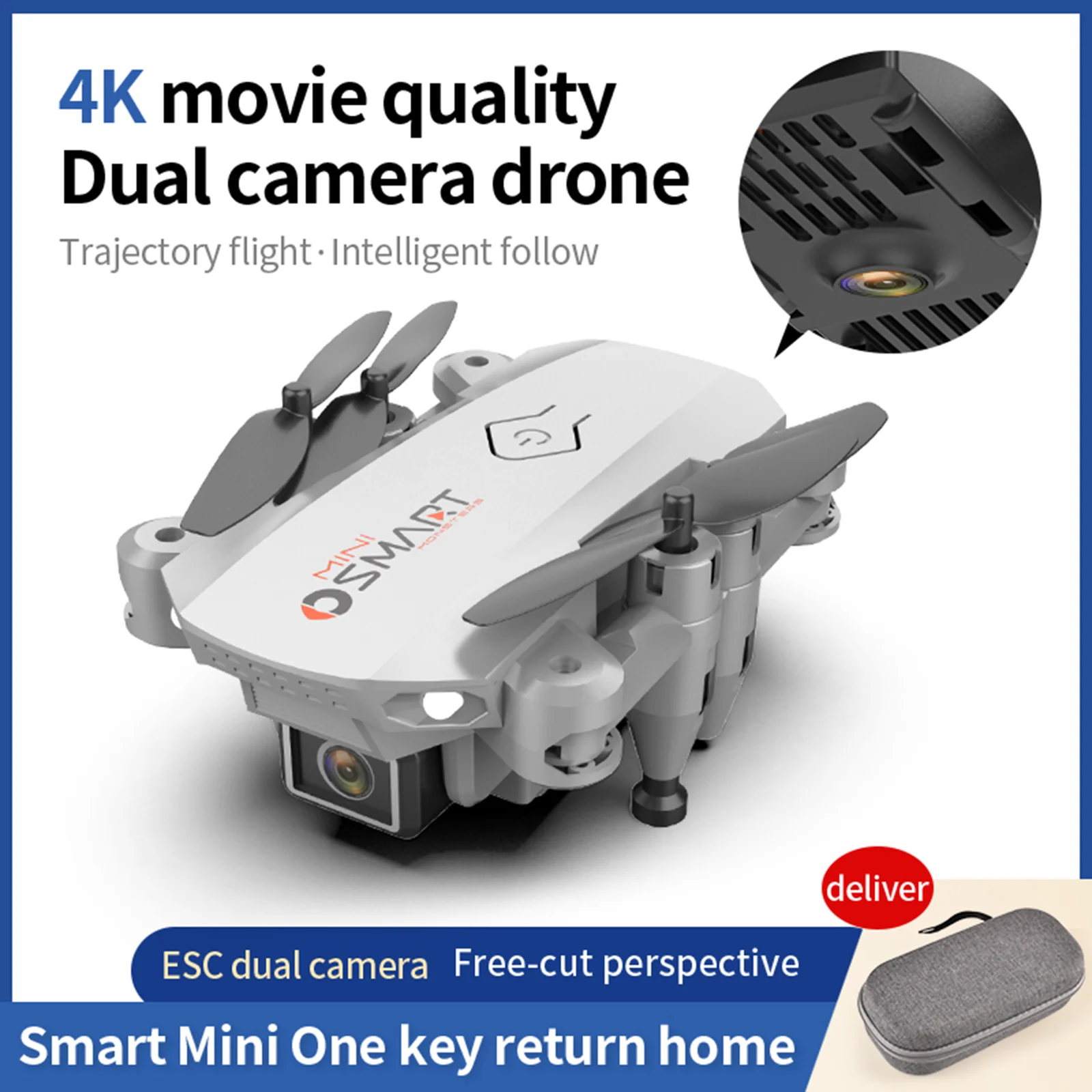 

Мини-Квадрокоптер L23 складной с двойной камерой, Wi-Fi, FPV