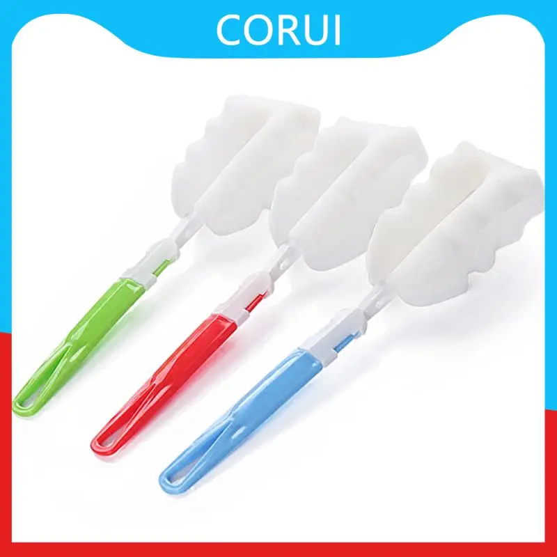 

Long Handle Baby Bottle Brush Soft Sponge Brush Water Bottle Glass Cup Washing Cleaner Tool Kitchen Cleaning Tool Dropshipping
