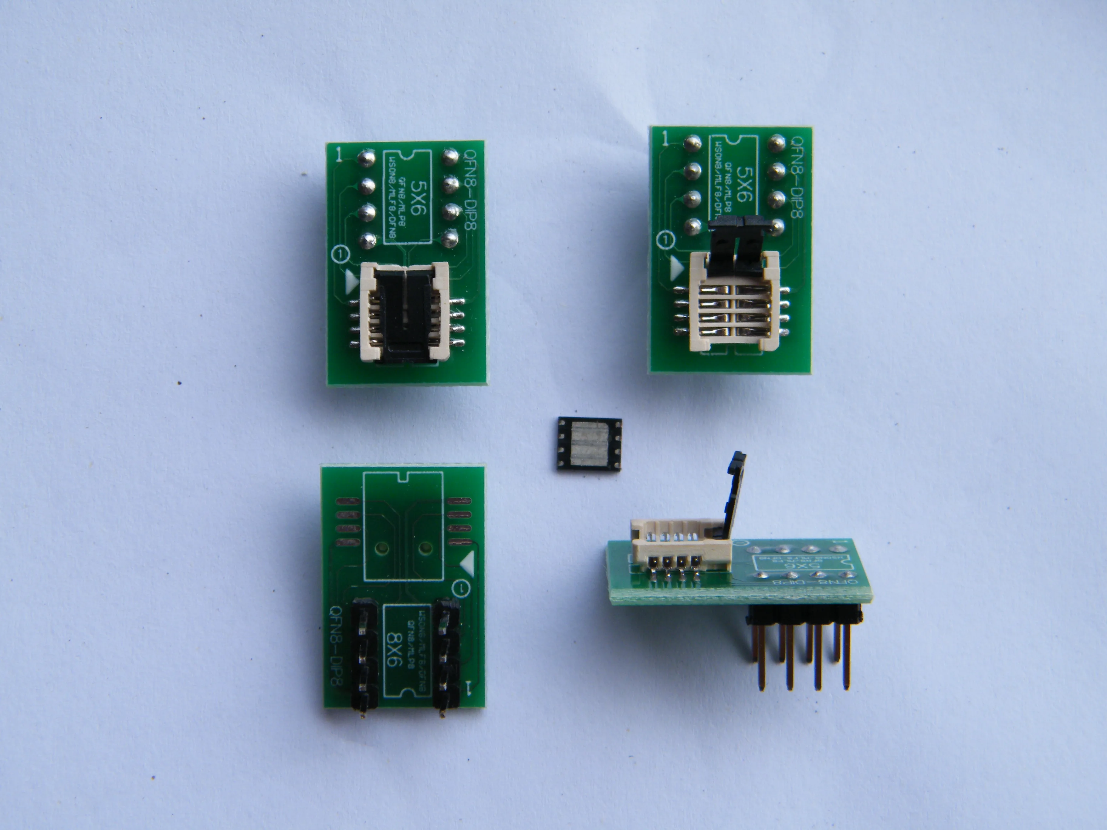 DFN8 WSON8 MLF8 MLP8 QFN8 к адаптеру DIP8 6*5 мм 6*8 IC чипы разъем для CH341A TL866ii Plus RT809H/F T48 T56 EZP2023