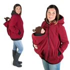 Толстовка с капюшоном для матери кенгуру, куртка, Одежда для беременных, утепленное пальто для беременных женщин, для родителей, для детей, Зимняя коллекция 2020 года