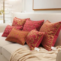 cushion female king embroidered plaid sofa pillow modern minimalist living room waist pillow sleeve bed cushion big backrest