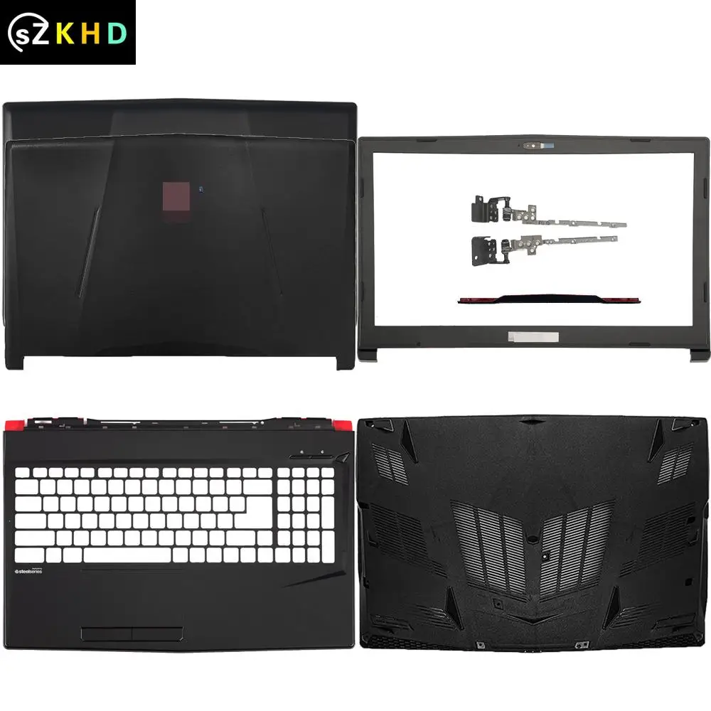 NEW Laptop LCD Back Cover Front Bezel Hinges Palmrest Upper Case Bottom Base Lower Shell For MSI GL63 MS-16P4 16P5 16P6 16P7