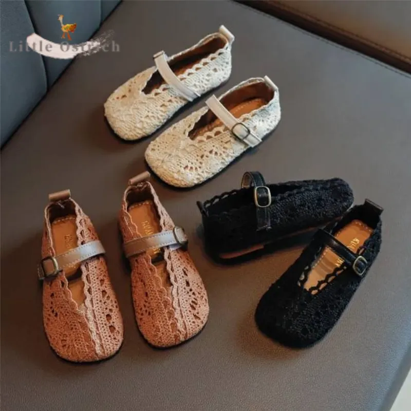 

Newborn Baby Girl Casual Sweet Knitted Princess ShoesToddler Child First Walker Infant Spring Summer Shoes Anti-slip Baby Shoes