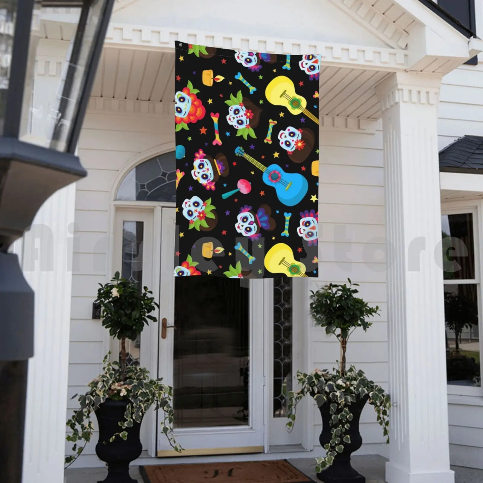 День мертвых сахарные черепа наружный Декор флаг автомобиль день испанский