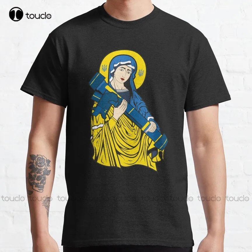 

St Javelin - St. Javelin The Protector Of Ukraine - Ukraine Puck Futin - Ukrainian Lover Support - Support Ukrainian T-Shirt New