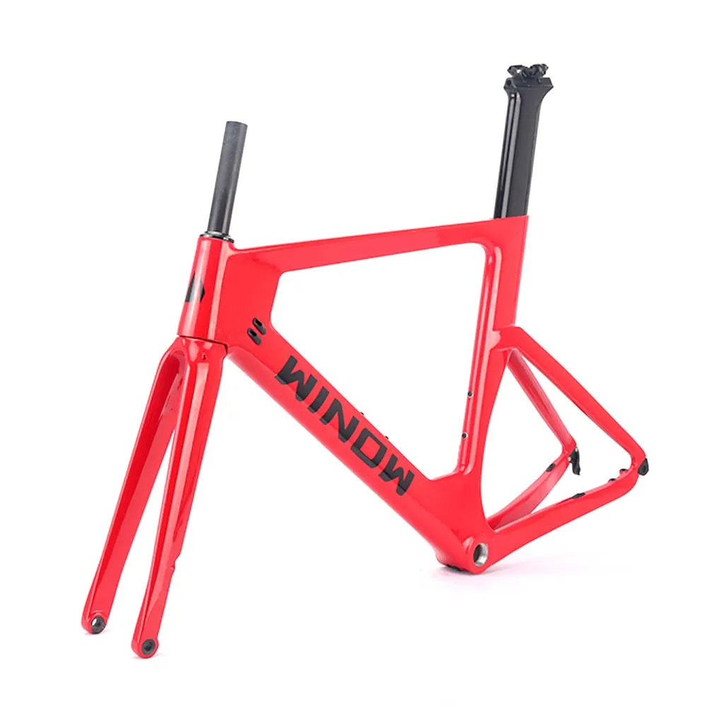 Дешевая аэродинамическая карбоновая рама 700*28C CARBON ROAD FRAME ВЕЛОСИПЕДНАЯ РАМКА DISC