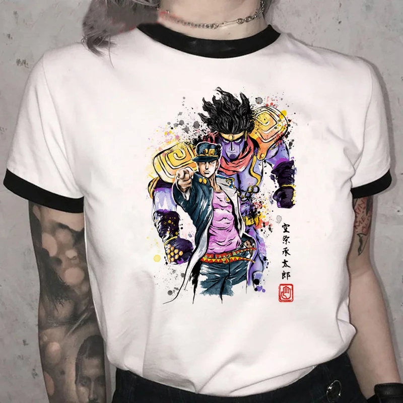 

Jojo Bizarre Adventure T Shirt Men Jojo Funny Cartoon Graphic Tee Shirt Japanese Anime Tshirt Manga T-shirt Unisex Tops Tee Male