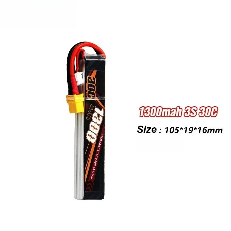 Фото Аккумулятор LiPo 1300 мАч 30C 3S 11.1В для электрических игрушек, игрушечных пистолетов, транспортных средств, кораблей, радиоуправляемых самолетов, автомобилей №4
