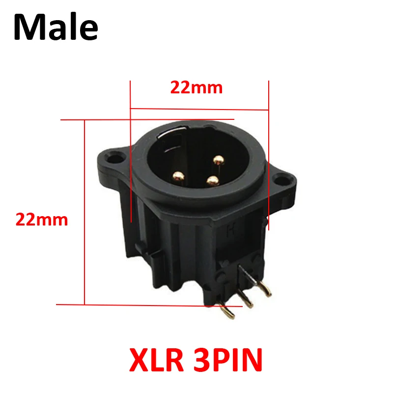 

JCD XLR 3-контактный гнездовой разъем