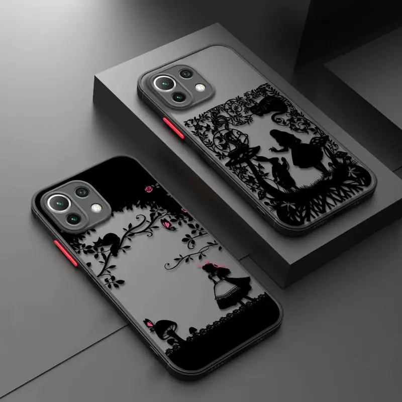 Матовый чехол для телефона с рисунком Алиса в стране чудес Xiaomi Poco X3 NFC X4 X5 Pro M5 M3 F3 Mi