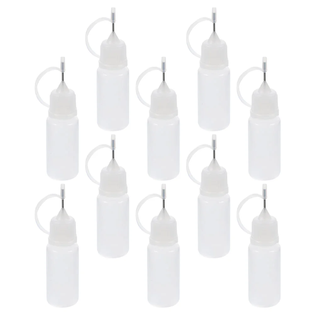 

30pcs Glue Application Bottles Glue Applicator Bottles Needle Gluing Bottles Precision Tip Bottles(10ml)
