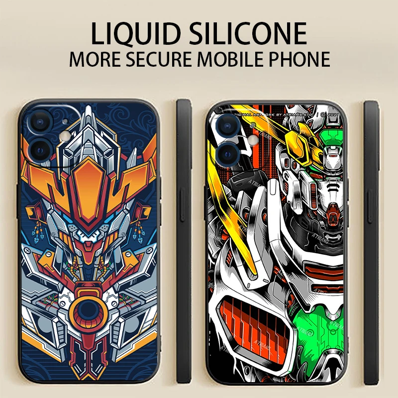 

Bandai GUNDAM Phone Case For iPhone 11 12 13 Pro MAX Mini 6 6S 7 8 Plus X XR XS MAX SE 2020 Soft Silicone Anime Funda Back Cover