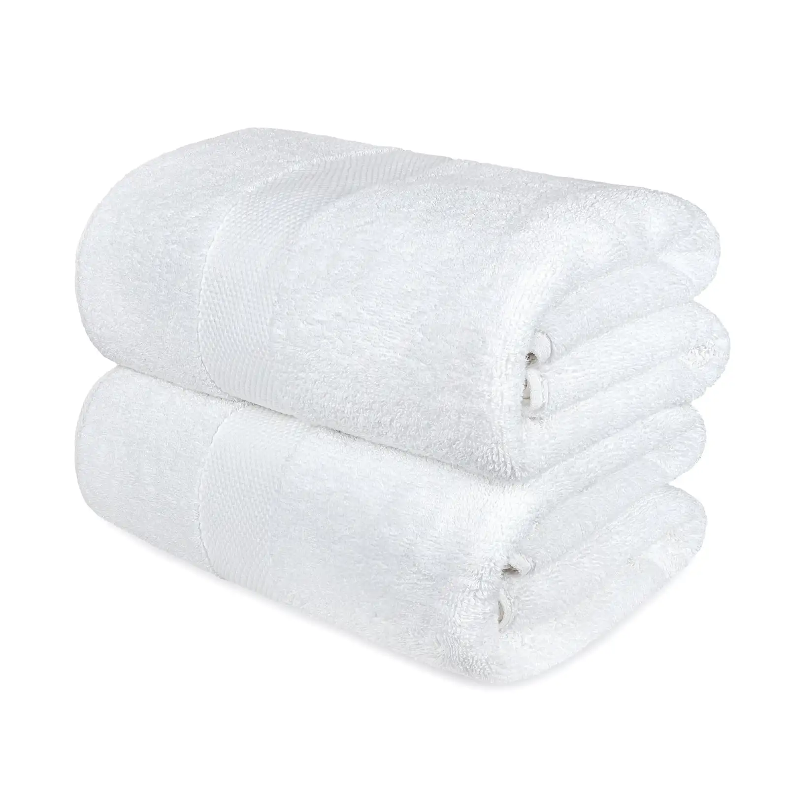 

White Cotton Bath Towels Large 30x56 2-PackFace Bath Towels wash cleaning
