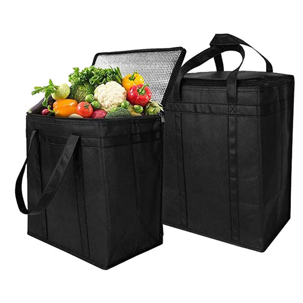 

Container Fridge Bag Bag Bags Tote Folding Cooler Bag Food Insulated Lunch Portable Grocery Vegetable Box Thermal Picnic Fruit