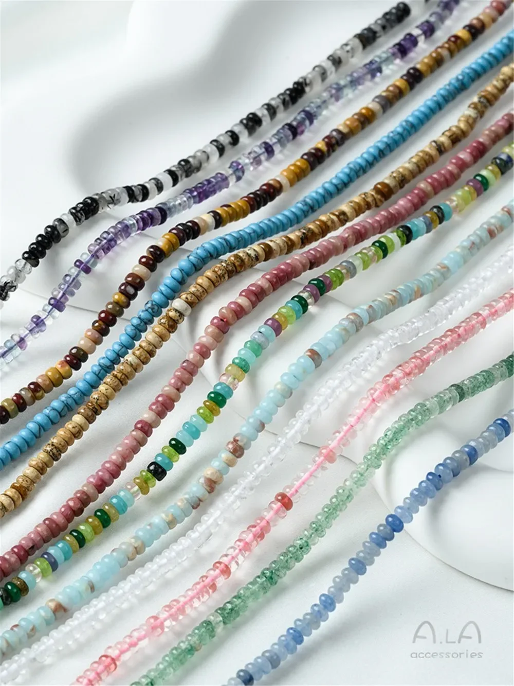 Натуральный камень кристалл агата бусины-счеты разделители свободные бусины