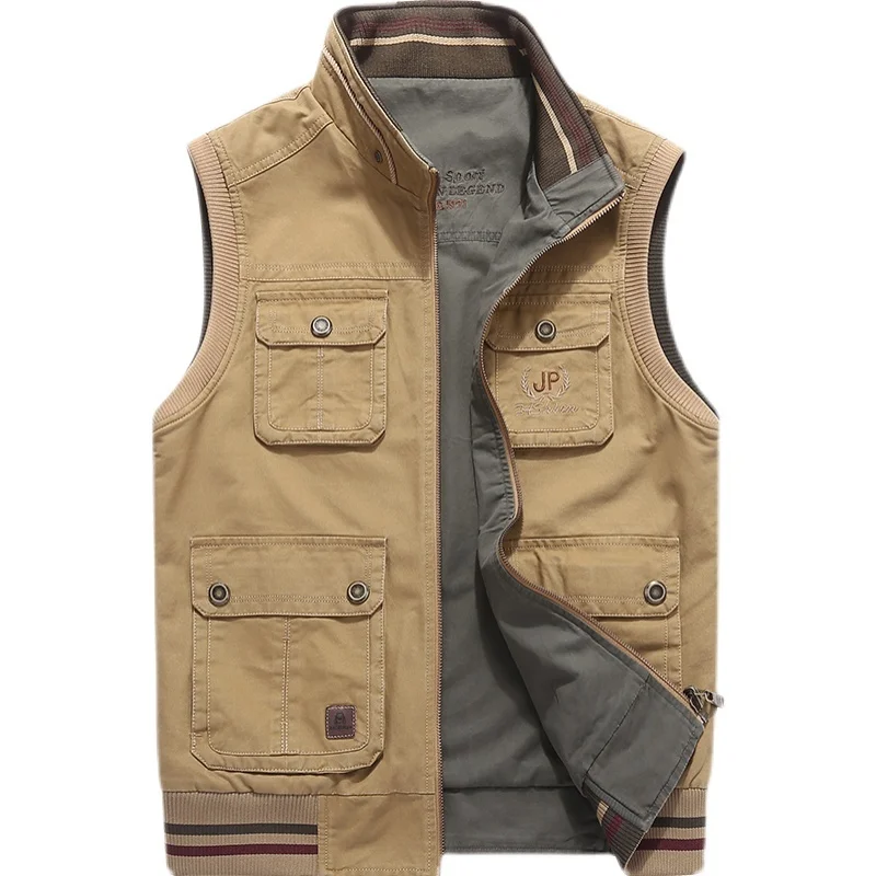 

Men Cotton Tank Top Vest Loose Large Size Waistcoat Clothing Safari Style Fishing 's Camiseta Sin Mangas Hombre