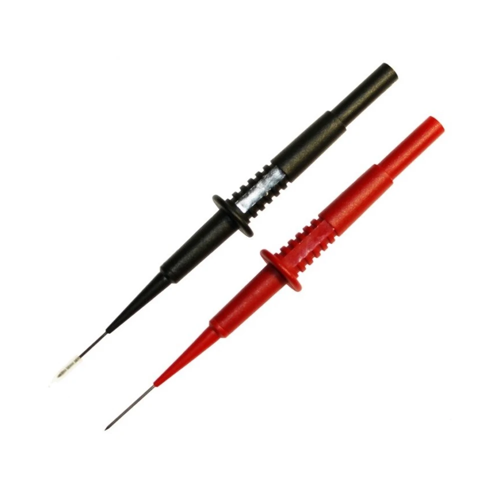 2Pcs Test Leads Pin 1MM Flexible Probe Tips Electrical Connector 4MM Female Banana Plug Multi-meter Needle |