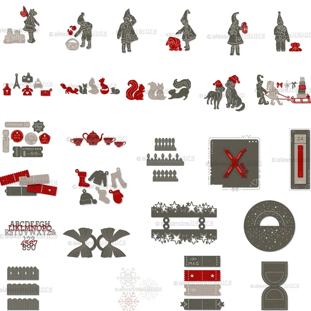 Рождественские головные уборы люди новые металлические режущие штампы для