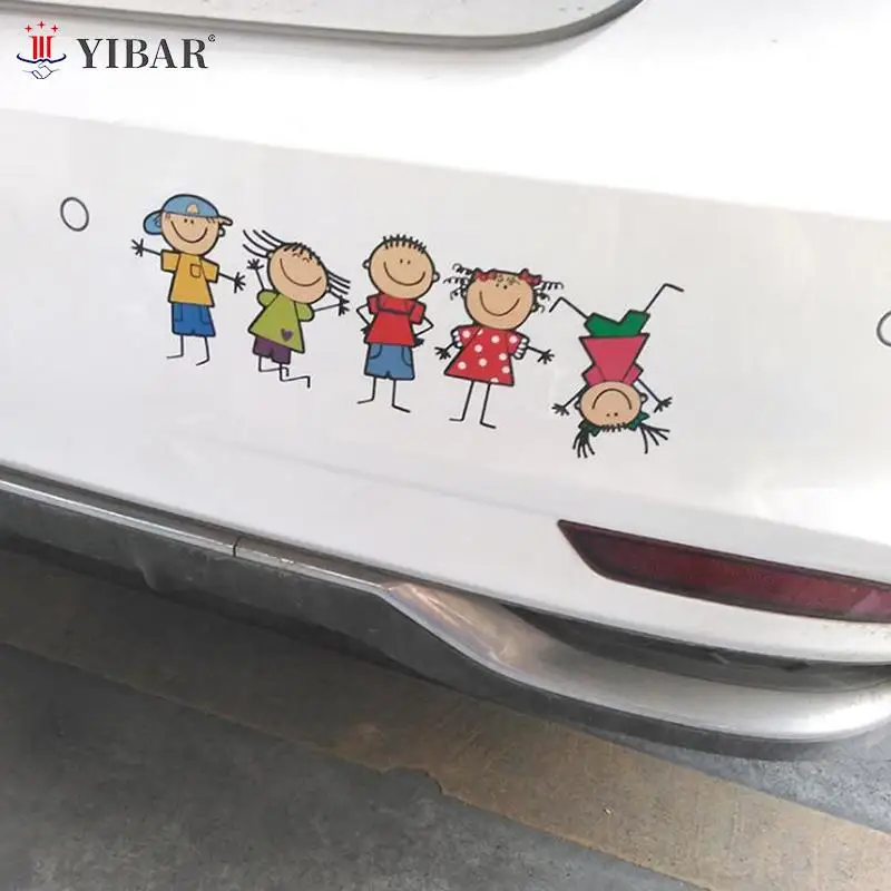1 шт. мультяшная наклейка на машину для мальчиков и девочек окно тело забавная