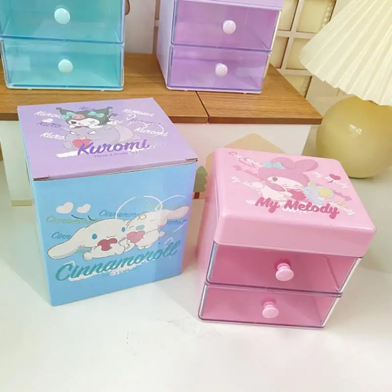 

Sanrio аниме Kawaii Cinnamoroll Девочка Сердце моя мелодия милый мультфильм Kuromi ежедневное использование коробка для хранения игрушка для девочек