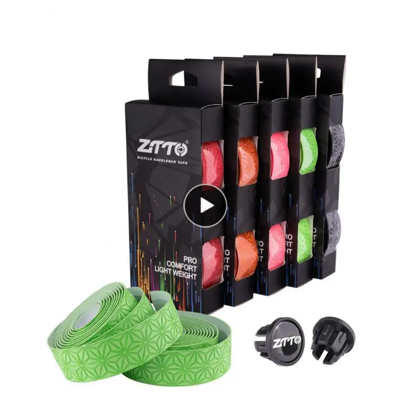 

ZTTO Road Bike Handlebar Tape Cycling PU EVA Anti-Slip Bicycle Bar Tape Dead Fly Bicycle Straps Sweat-absorbent Wrap Handlebars