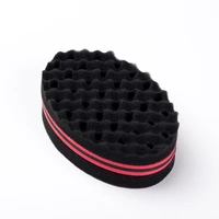border black curly hair sponge oval memory foam wipe curling ball african hairstyle dirty braid curling tool
