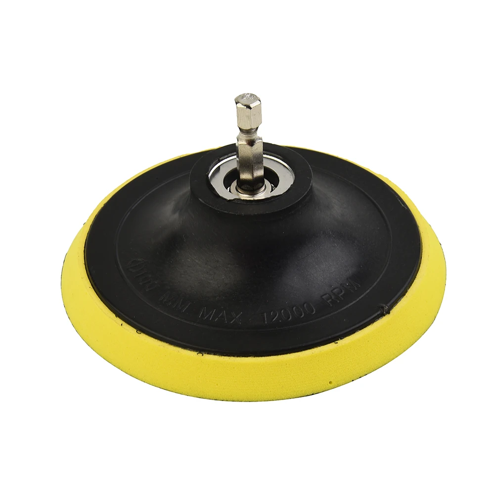 

Workshop Buffing Pad Sanding Pad With M10 1 PC 1* 4 Inch/100mm Drill Adapter Hook And Loop Polyurethane Rotary