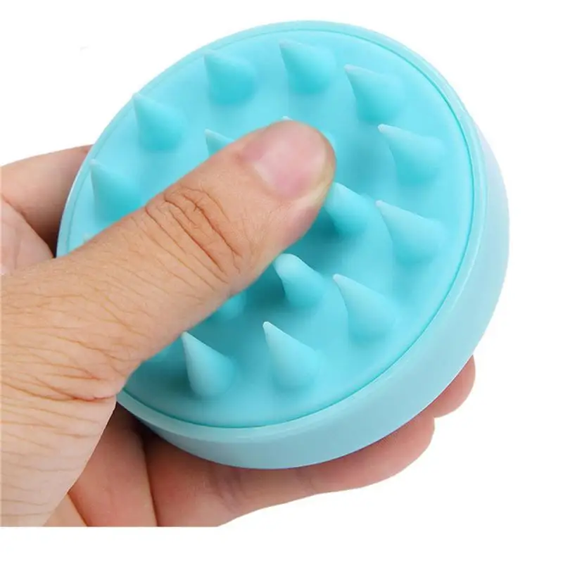 

Инструмент для массажа головы, силиконовая искусственная щетка для мытья волос, спа-Массажная щетка