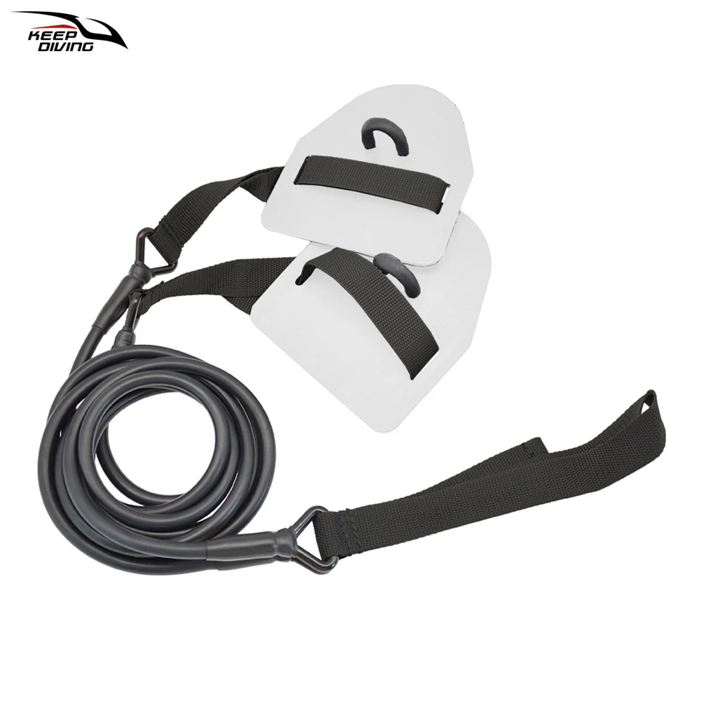 

Indoor Swimming Training Rope Equipment Hand Webbed Pull Rope Resistance Band Training Resistance Elastic Belt