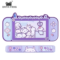 data frog large mousepad kawaii mouse trap gamer pink cartoon keyboard desk mat 8040cm mat wrist rest game pad accessories