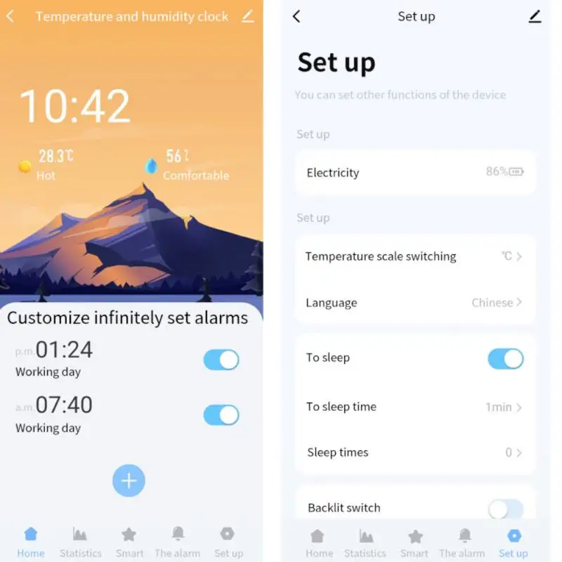 

Умный гигрометр с термометром и управлением через приложение