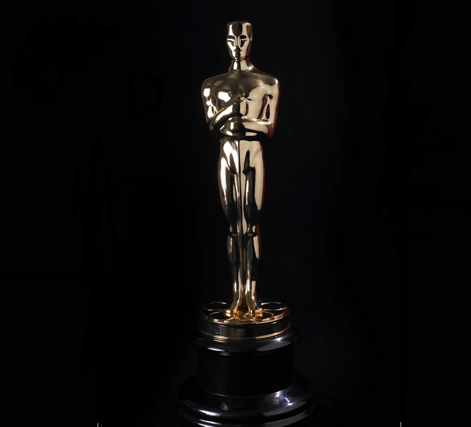 The Oscar Award Trophy Cup Zinc Alloy Full Size Replica Oscar Award Trophy Metal TV Movie Trophy Souvenirs Nice Gift for Friend