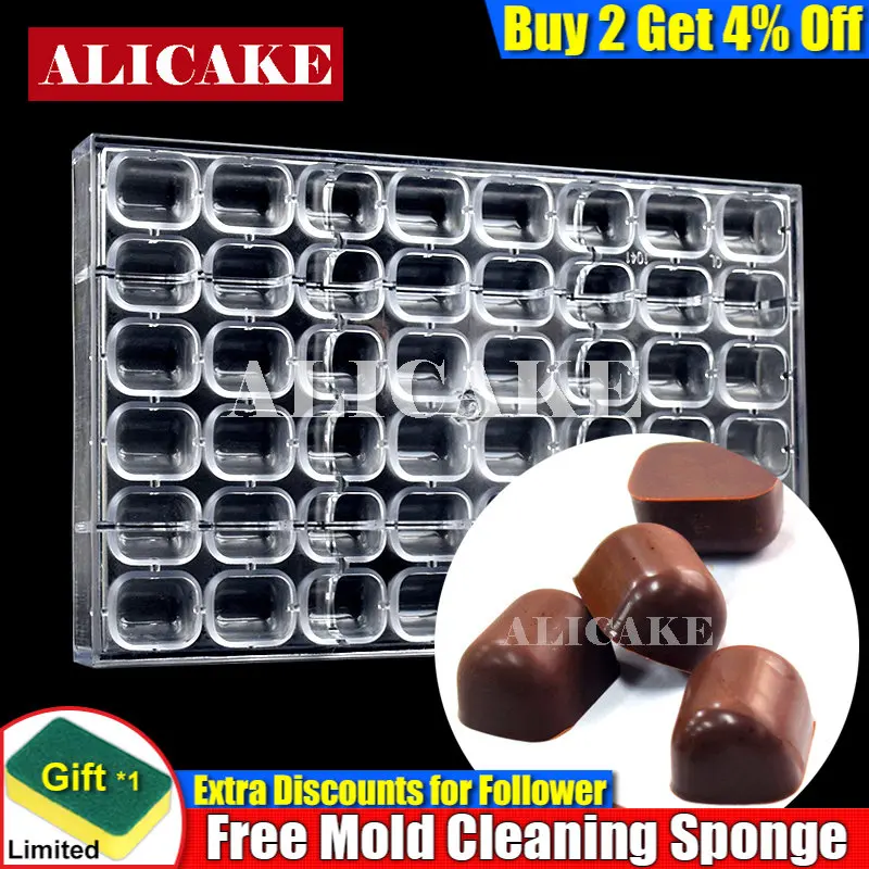 

48 Cavity Polycarbonate Chocolate Mold Mini Capsule 9g Cake Tools Mold For Chocolates Molds Form Tray Baking Pastry Tools