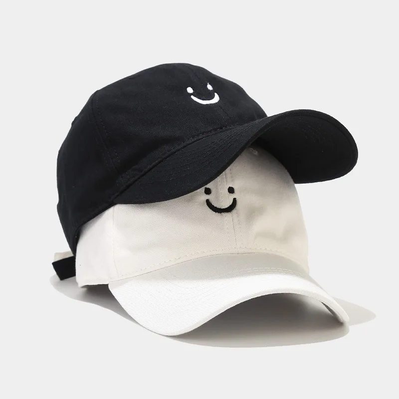 

Casual Sports Women's Baseball Cap Smiling face Men's Cap Fashion Kpop visor Hat Male Hip Hop Hats Caps Golf Apparel Accessories