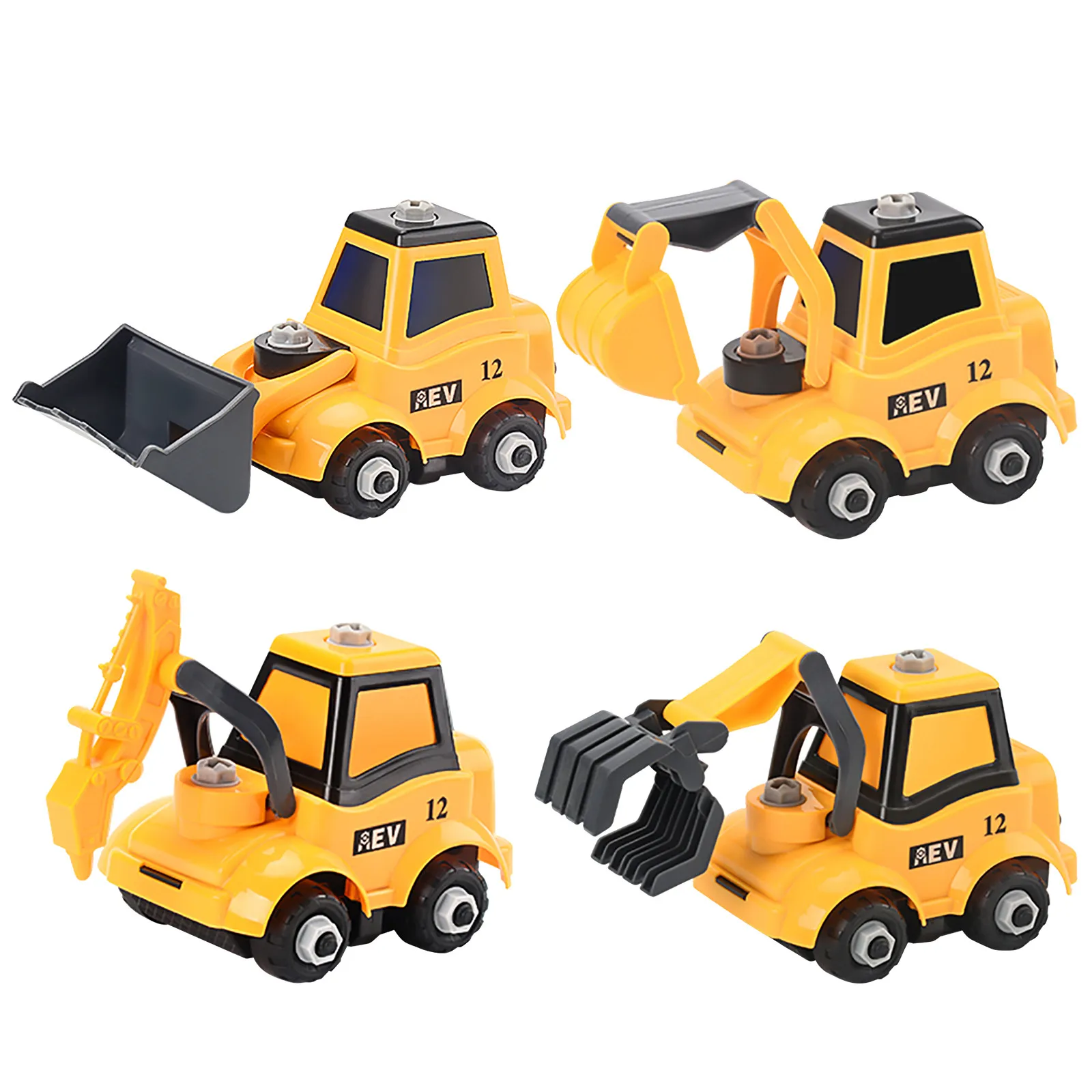 

disassembly assembly vehicle nut assembly combined engineering DIY and inertial Education