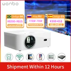 Мини-проектор Wanbo, с ЖК-дисплеем, 4K, для дома и офиса