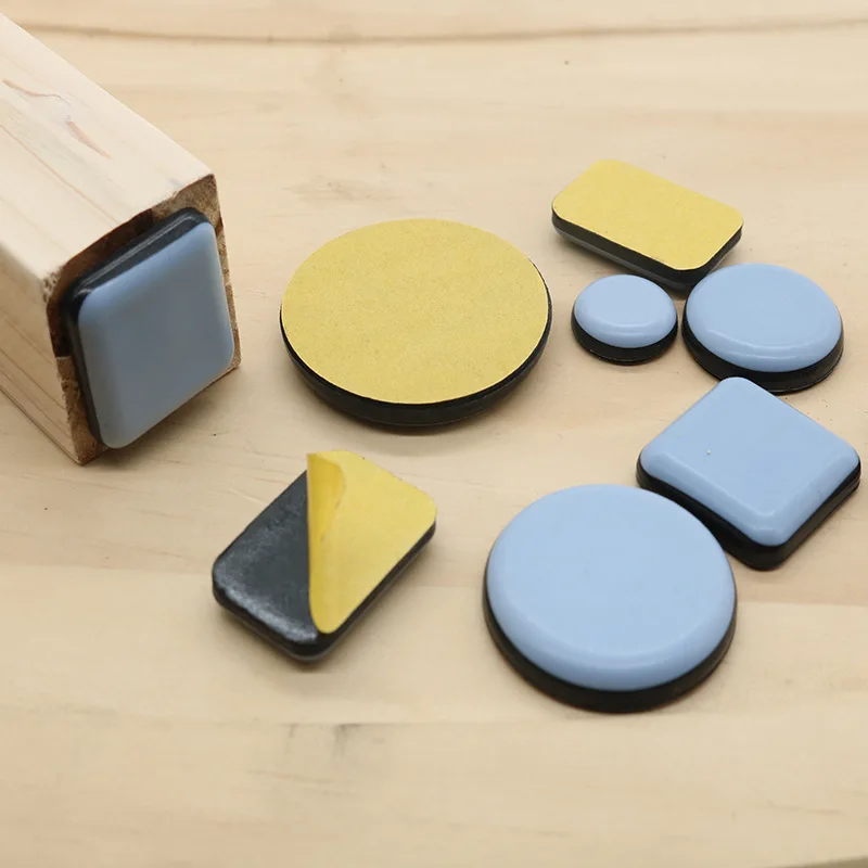 

4Pcs Furniture Leg Slider Pads Anti abrasion Floor Mat Easy Move Heavy Table Sofa Slider Self Adhesive Table Chair Leg Fittings