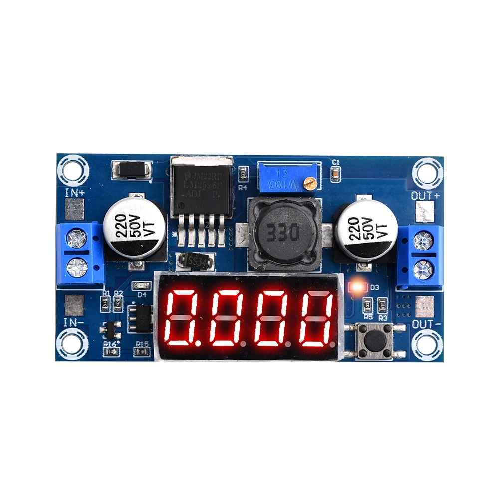 

LM2596D DC - DC Модуль регулируемого понижающего напряжения DC - DC Регуляторная панель 3A постоянного тока 4 - 40V до постоянного тока 2 - 36V