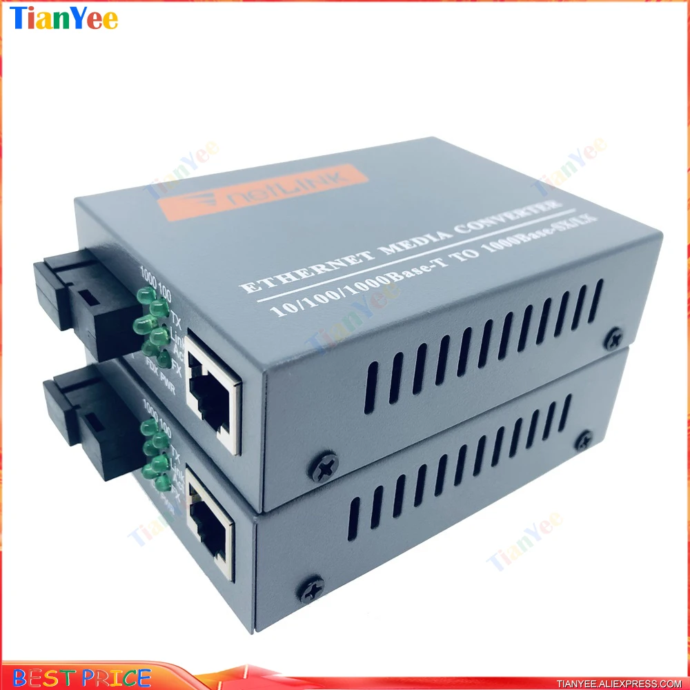 X1pair GE HTB-GS-03 гигабитный волоконный медиа-конвертер 1000 Мбит/с 10/100