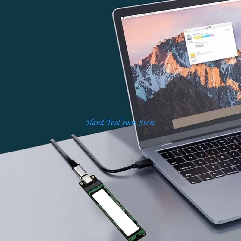 Фото H37F M.2 B SSD-адаптер USB 3.2 Карта расширения JMS580 TYPE C Карта расширения 10 Гбит/с для 2230/2242/2260/2280 №1