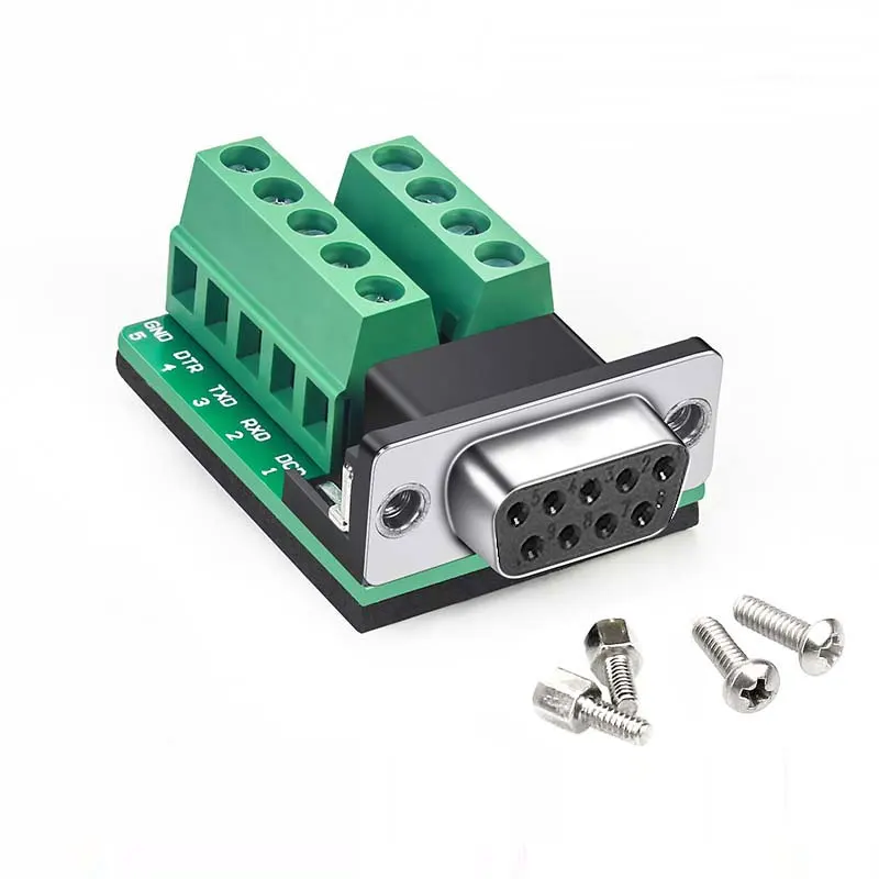 

Разъем DB9 RS232 D-SUB 9-контактный разъем «папа-мама» Разъемы RS485 21-24 AWG Беспаечные разъемы для проводов