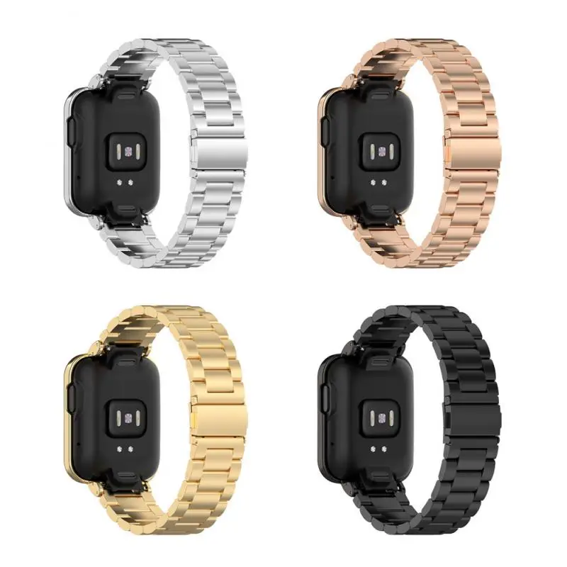 

Smart Accessories Replaceable Strap Waterproof Stainless Steel Strap Sweatproof Thickened Watchband For Redmi Watch