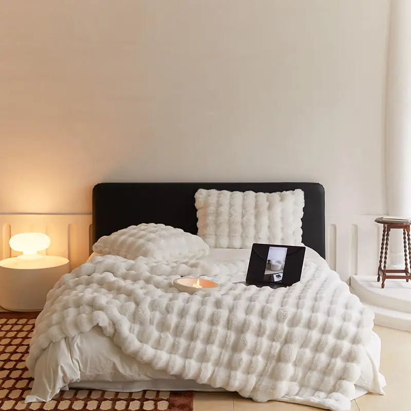 

Wool blanket, fur blanket, winter warmth, super comfortable bed blanket, high-end warm sofa, winter blanket