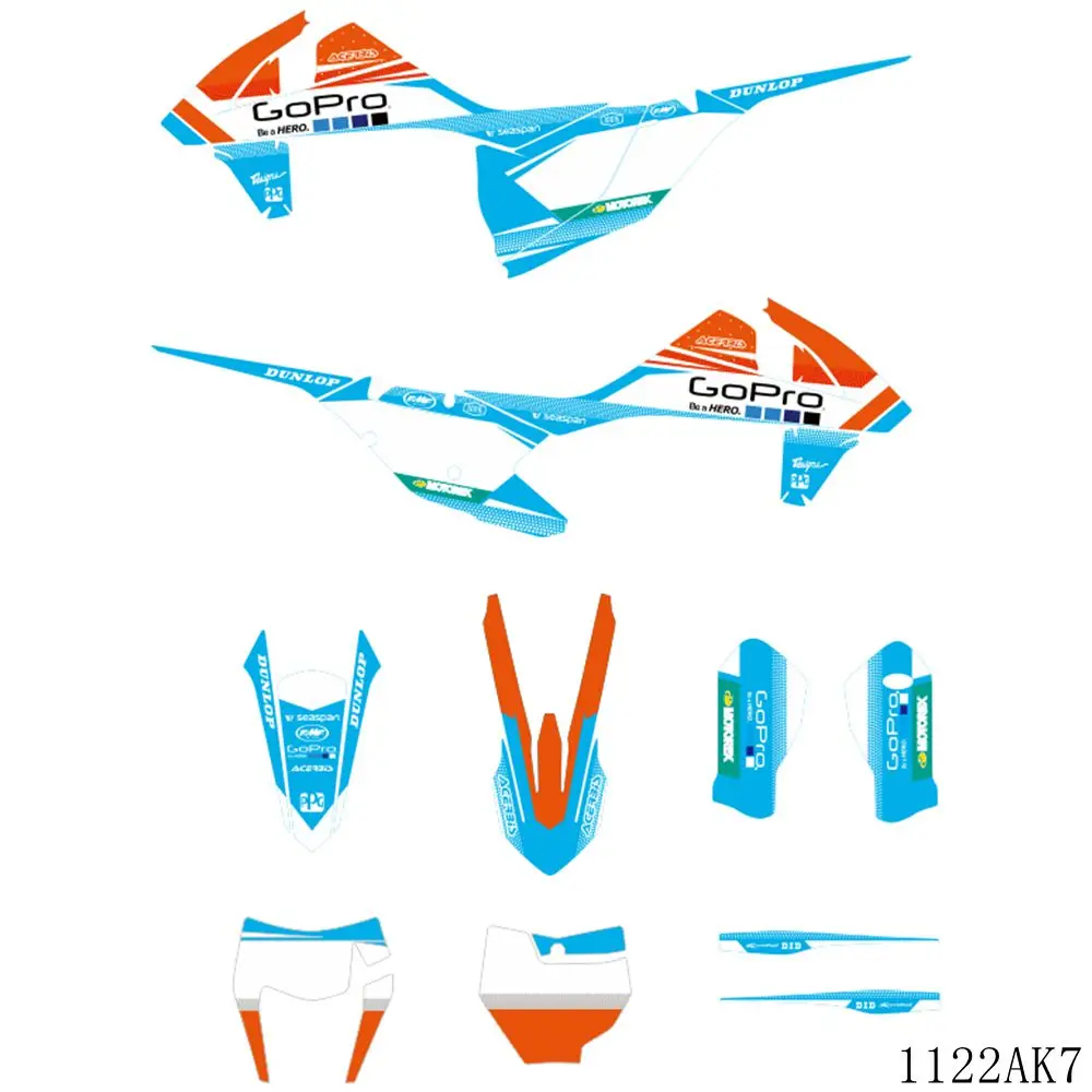 

for KTM 125 250 300 350 450 SX SXF 2016 2017 2018 EXC EXCF XCW 2017 2018 2019 Graphics Backgrounds Stickers Kit Decal