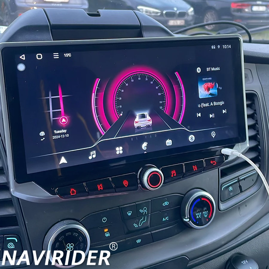 

10,88 "для Ford Transit 2022 2023 Qled экран Android 14 Carplay плеер Android Auto мультимедийное видео радио GPS стерео головное устройство